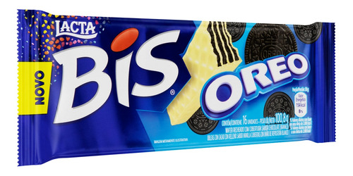 Imagem 4 de 5 de Bis Oreo Cobertura Chocolate Branco Lacta 100,8g