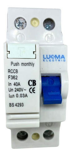 Interruptor Diferencial Bipolar F362-40a 30ma