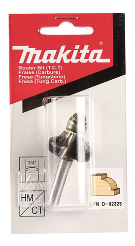 Fresa P/perfilados 1/4 X 1/4 Makita D02325
