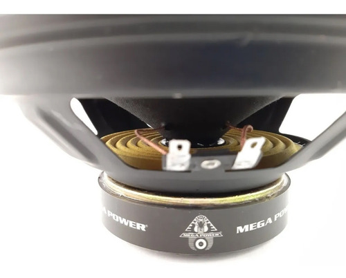 Bocina Woofer 8 Pulgadas 8 Ohms 210w Mega Power 065-267 Color Negro