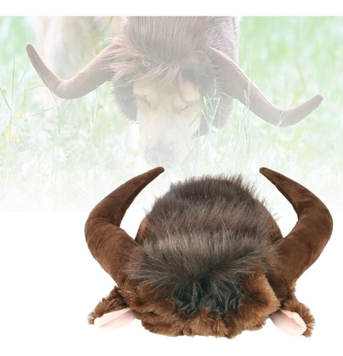 2 Chapéu De Vaca De Pelúcia Para Animais De Estimação L