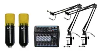 Comprar Venetian Combo Consola Placa De Audio 2 Microfonos Y Soporte