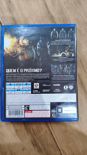 Ps4 Mortal Kombat X Original (Usado)