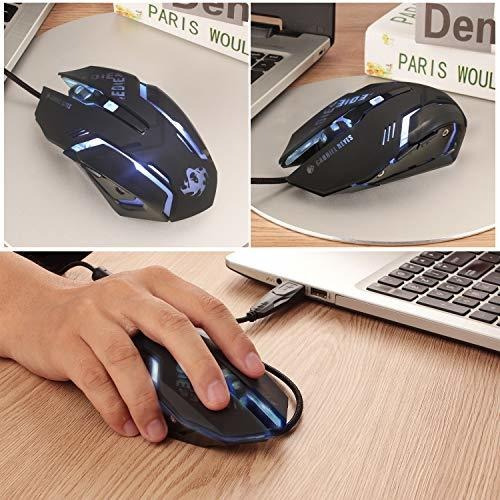 Greshare Gaming Mouse - Ratón Óptico black
