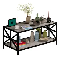 Comprar Mesa De Centro Rectangular Mubson Mesa Para Sala Shaula Color Gris