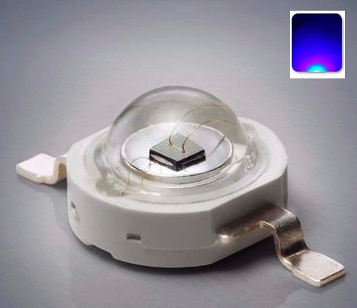 Led 1w Epistar Royal Blue Alta Potencia 25 Leds + 25 Bases