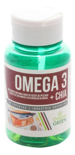 Omega 3 Aceite De Pescado + Aceite De Chia X 30 Cápsulas Sabor Sin Sabor