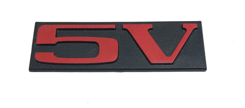 Insignia 5v Peugeot 504 505 Roja Autoadhesiva