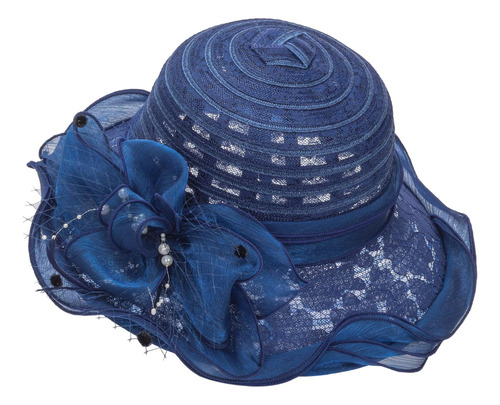 Sombrero De Vestir Para Mujer Ala Ancha Con Encaje