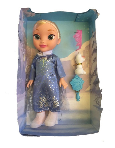 Imagen 3 de 3 de Muñeca De Frozen Elsa Ana 34 Cm Con Sonido Juguete Niñas