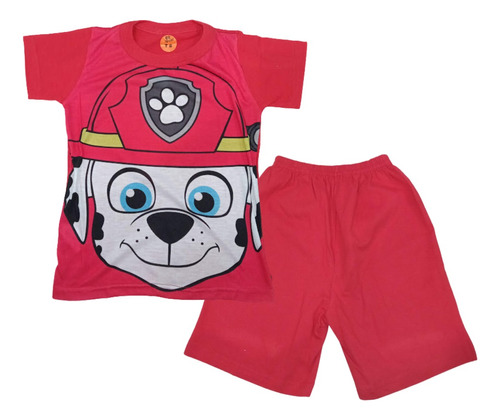 Pijama Paw Patrol Marshall Corta Patrulla Canina Niño 