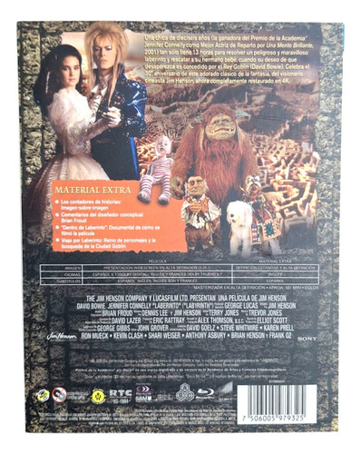 Laberinto / Labyrinth David Bowie Blu Ray