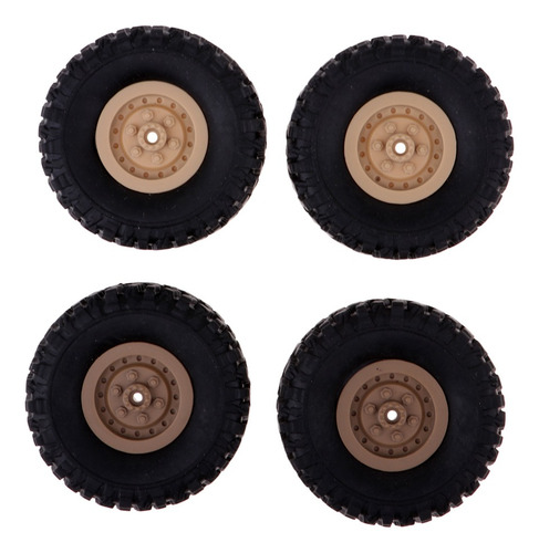 4 Unids Llanta Llanta Neumático Para Rc 1/16 Crawler Car