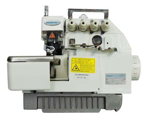 Máquina De Costura Overlock Direct Drive Gemsy 4 Fios- 220v Cor Branco