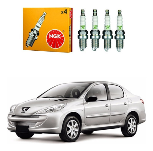 Velas Ignição Ngk Peugeot 207 Passion 1.4 8v 2012