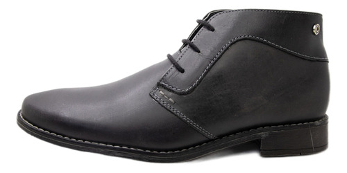 Botin Hombre Piel Negro Verdetabaco - Manolo 437