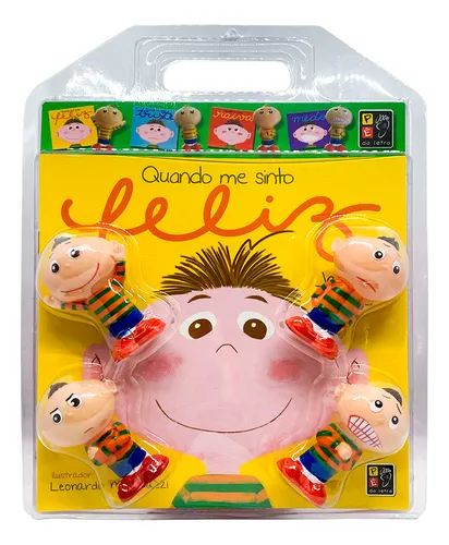 comprar Coleção Sentimentos E Emoções 4 Livros + 4 Bonecos Dedoches - Blister, De James Misse. Editora Pé Da Letra, Capa Mole Em Português, 2019