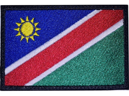 Bandera De Namibia Parche Bordado 9x6 Cm