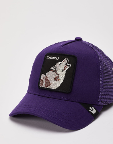 Gorra Goorin Bros Lone Wolf Morada Lobo Original Unitalla