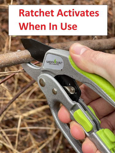 Garden Guru - Tijeras De Podar Profesionales Con Trinquete,