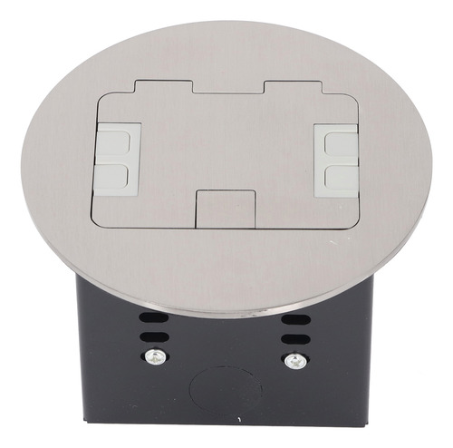 Salida De Suelo Empotrada, 20 A, 2500 W, 2 Enchufes, Acero I