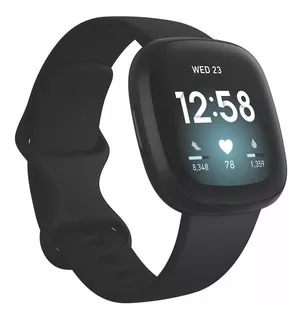 Smartwatch Fitbit Versa 3 1.58'' Amoled Wifi Gps 260mah Color de la caja Blanco Color de la correa Coral Color del bisel Dorado