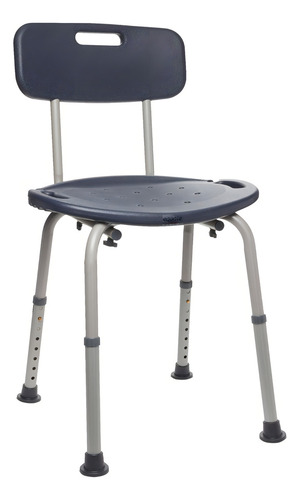 Equate Silla Ducha Baño Con Respaldo Aluminio