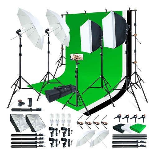 Kit Luces 400w Estudio Fotografía Vídeo Lincoostore 3color