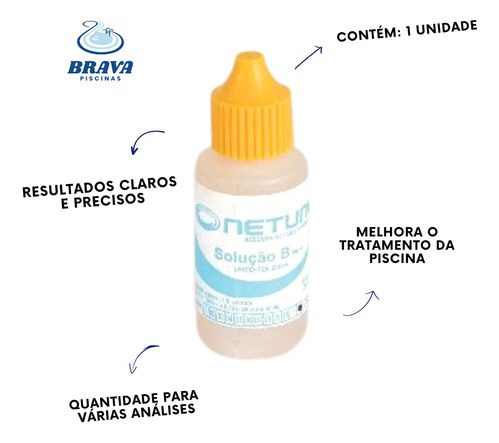 Reagente Vermelho Fenol Medição Teste Ph - Netuno 22ml