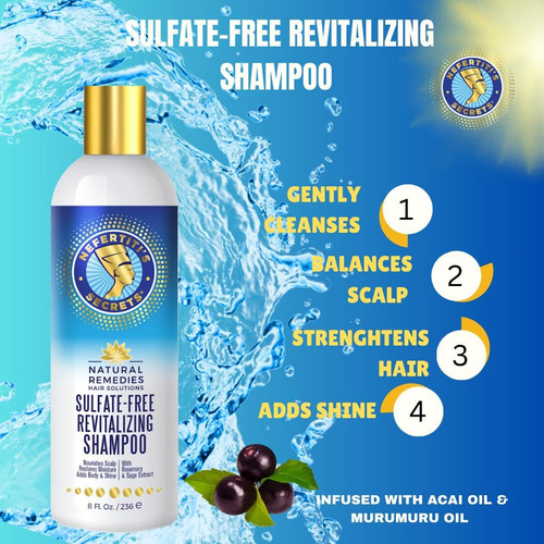 Nefertiti's Secrets ChampĂș Sin Sulfato, 8 Oz