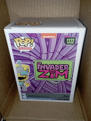 Funko Pop Gir Eating Pizza #1332 Invasor Zim Hot Topic (Usado)