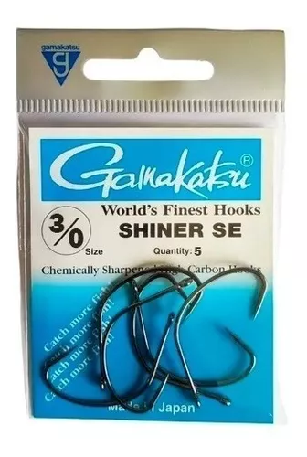 Anzol Gamakatsu Shiner Hooks Se - Vários Tamanhos 1/0 Ao 5/0