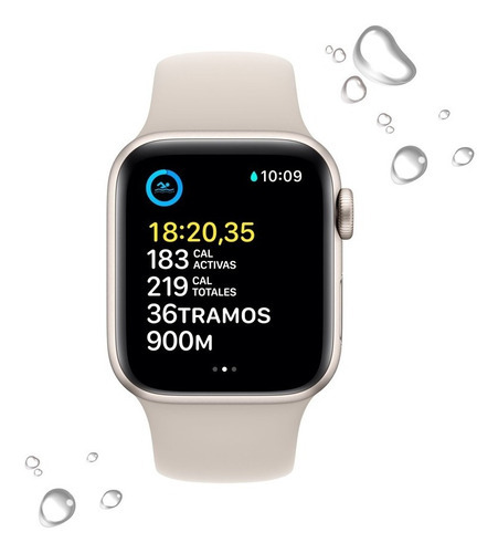 Imagen 4 de 8 de Apple Watch Se (40mm, Gps + Cellular) Color de la caja Blanco Color de la correa Blanco Color del bisel Blanco