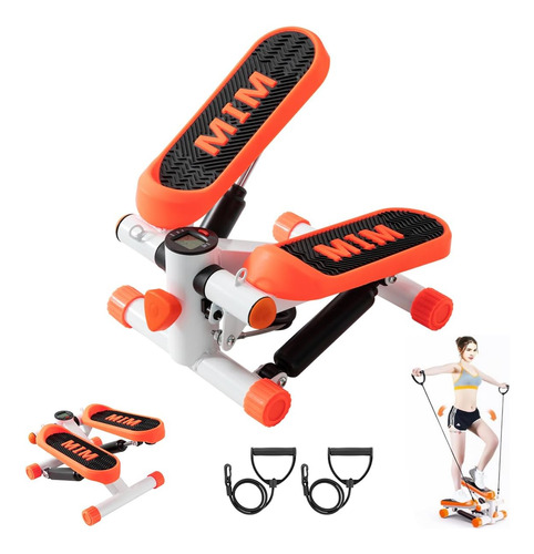 Mini Stepper With Resistance Band,   Stair Stepper With...