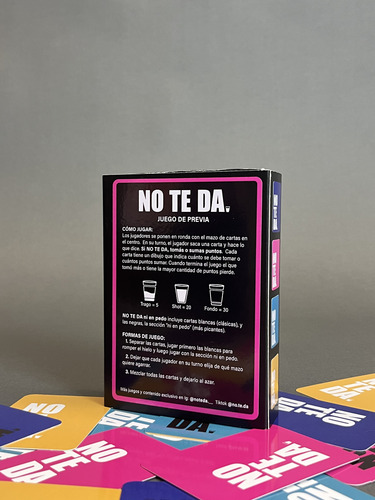Pack Previa. Juego No Te Da + Jagermeister 700ml + 2 Shots