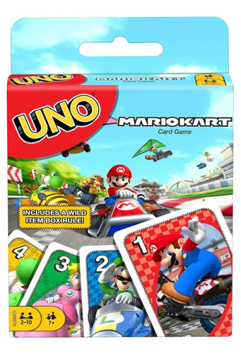 Uno Edición Mario Kart Juego De Cartas Mattel Original