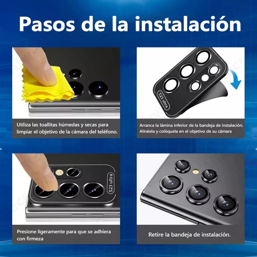 Allaceryvva S25 Ultra+Mica Cámara+2Mica Pantalla Dos Películas Protectoras Hd, antiarañazos y resistente al desgaste+360° Total Protection, 3-en-1 Set, anticaída, antiamarilleo, Transparencia