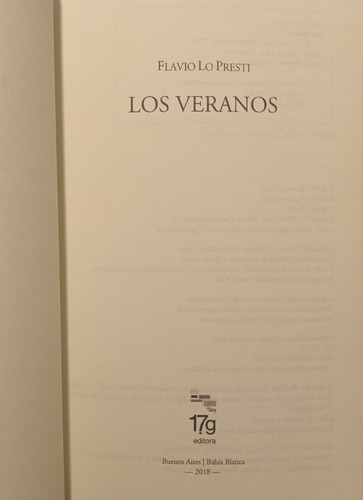 Los Veranos - Flavio Lo Presti - Caballito - Puan (Usado)
