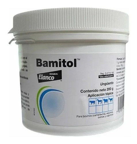 Elanco Bamitol Ung. 200 Gr. Rubefaciente, Reumatismo, Golpes