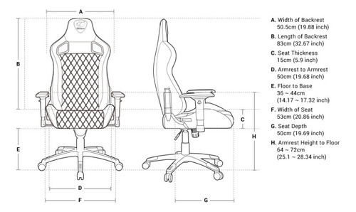 Silla Gamer Cougar Armor S Royal Negro/amarillo Pcm