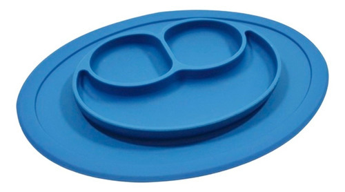 Prato De Silicone Infantil Turma Do Guara Azul