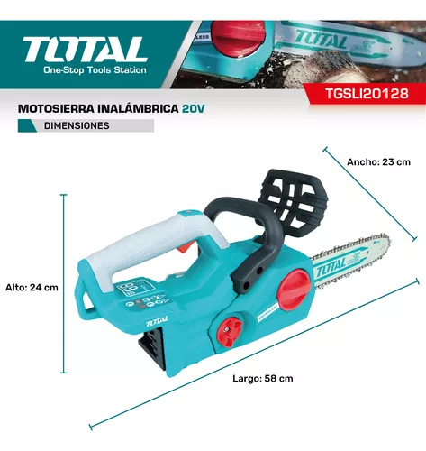 MOTOSIERRA BATERIA 20V 900W TOTAL - P20S BRUSHLESS - TGSLI20128