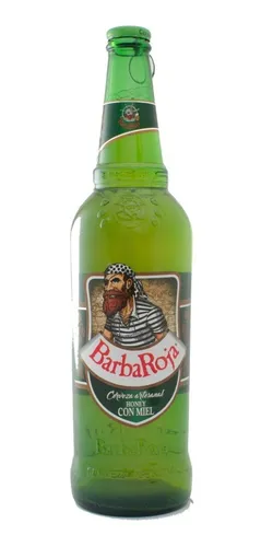 Pack X 6 Cerveza Barba Roja Honey 625 Ml Combinable 