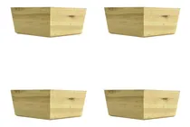 Comprar Pata Madera Esquinera En L Para Muebles Y Sillones Pack X 4