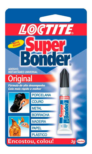 Cola Instantanea Super Bonder 3grs - Kit C/24 Unidades