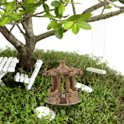 Mini Escultura De Pagoda Asiática Con Decoración De Pagoda,