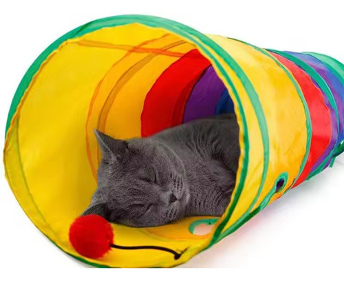 Brinquedo Interativo Cat Maze Tunnel Para Animais De Estimaç