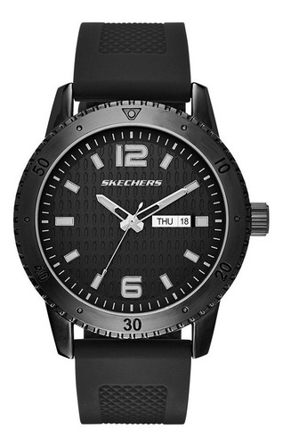 Reloj Hombre Skechers Sr5000 Cuarzo 48mm Pulso En Silicona