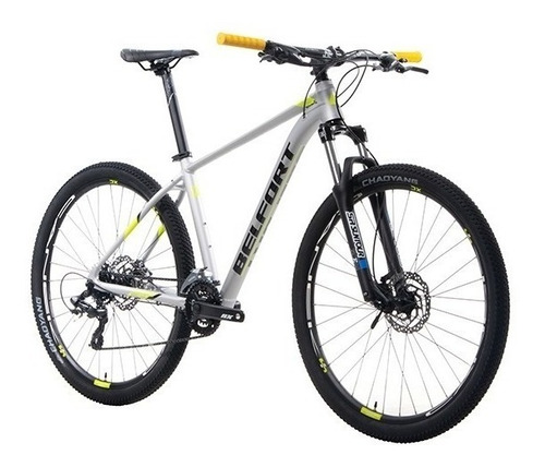 Imagen 2 de 5 de Mountain bike Belfort Bikes Coatl XCE 2022 R27.5 7v cambios Shimano M315-TS y Shimano Tourney TX800 color gris/amarillo