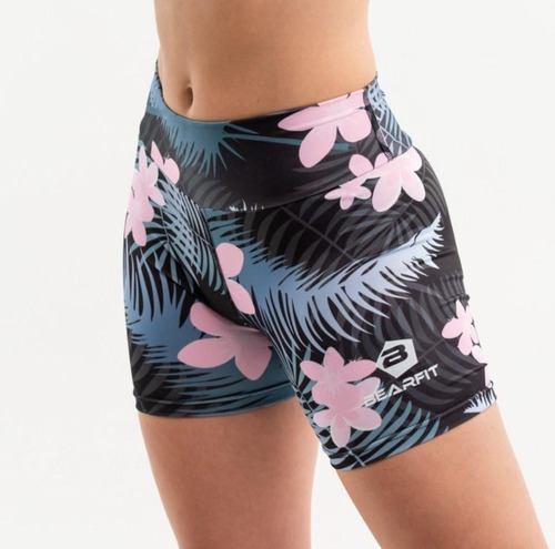 Calza Corta Short Biker Tiro Alto Mujer Bearfit Wombo